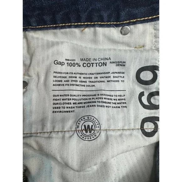Gap Women's Jeans Size 27R 1969 Sexy Boyfriend Japanese Selvedge Dark Wash - Picture 6 of 8